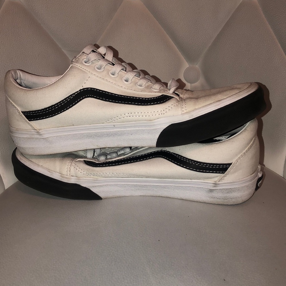 White and black Van sneakers